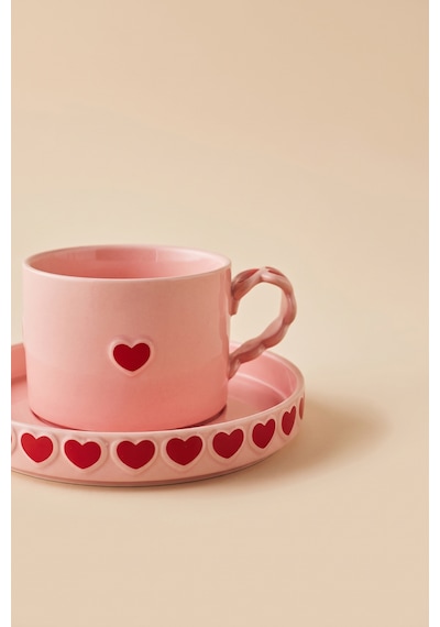 Karaca Sweetheart Çay Fincan Takımı 195 Ml Pembe