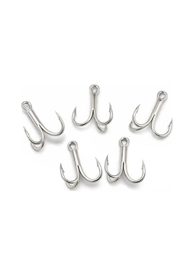 Üçlü İğne - Nikel Üçlü Kanca - Fishack 3210 - 5 Adet - No: 1/0