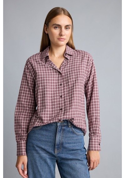 Defacto Regular Fit Klasik Yaka Kareli Flanel Uzun Kollu Gömlek F9082ax26aubr98 Bordo-br98