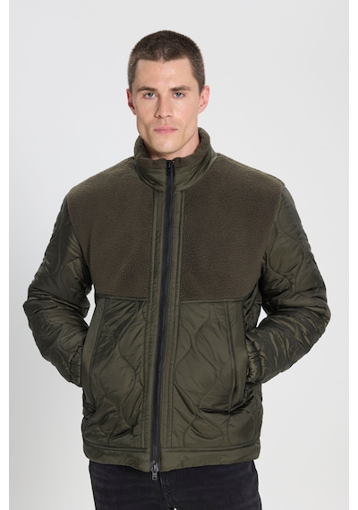 Wrangler Regular Fit Normal Kesim Sherpa Detaylı Haki Kapitone Mont W242644801 Khaki