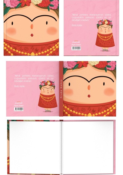 Melimelek Ressamlar Set Çizgisiz Defter 15x15 Çok Renkli