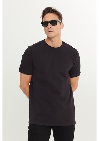 AC&Co / Altınyıldız Classics Erkek Sıyah %100 Pamuk Slim Fit Dar Kesim Bisiklet Yaka Tişört Siyah AC&Co / Altınyıldız Classics Erkek Sıyah %100 Pamuk Slim Fit Dar Kesim Bisiklet Yaka Tişört Siyah