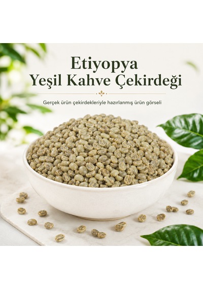 Avantaj Etiyopya %100 Arabica Yeşil & Çiğ Kahve Çekirdeği 1 Kilo Çekirdek Kahve