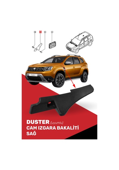 Cnd Duster Cam Izgara Bakaliti Sağ - 668220005r