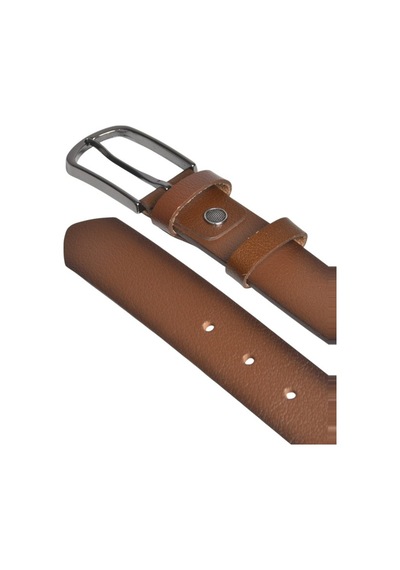 Deepsea Erkek Taba Hakiki Deri Klasik Kemer 3,5 Cm Kumaş Pantolon Kemeri 2502635 Taba