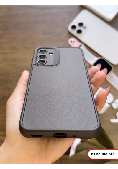 Samsung Galaxy S25 Uyumlu Kamera Korumalı Darbeye Dayanıklı Renk Atmayan Keep Silikon Kılıf Siyah