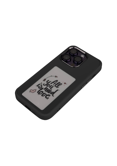 Apple Uyumlu iPhone 14 Pro Max Kılıf Ekranı Yansıtan Zore Akıllı Nfc Kapak Gri