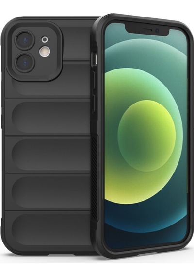 Apple iPhone  Uyumlu - 12 Kılıf Optimum Silikon - Siyah