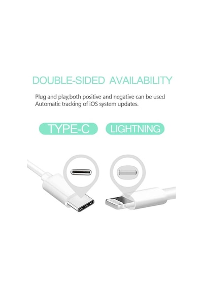 Lightning To Type-C Ultra Hızlı Şarj Ve Data 3.0 Kablo (533635740)