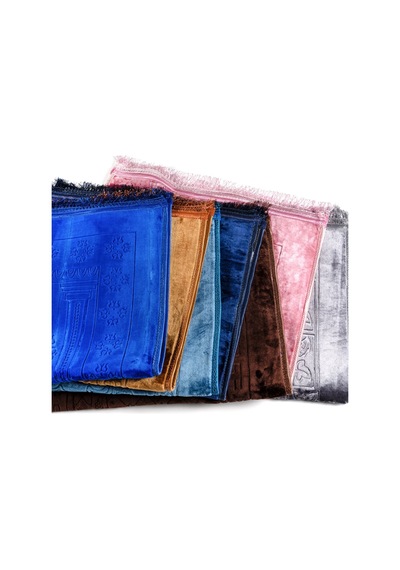 Peluş Seccade Mavi 80x120 Cm.