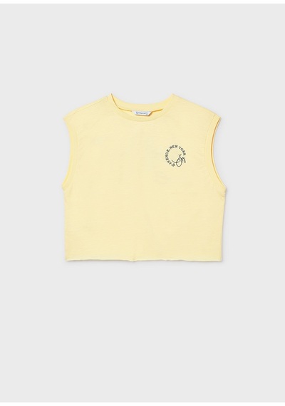 Mayoral Kız Çocuk Askılı Crop Tshirt Sarı SARI