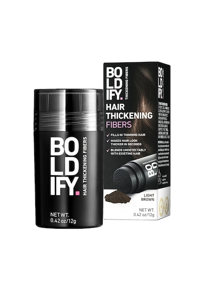 Boldify Saç Dolgunlaştırıcı Kapatıcı Fiber Toz Açık Kahverengi 12gr