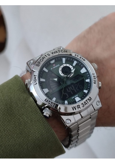Naviforce Erkek Kol Saati Çift Kordonlu Dijital & Analog 2101