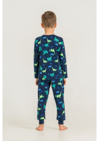 Rolypoly Erkek Çocuk Nap Is Over Mavi Uzun Kol Pijama Takım Rp3887-c-v1 Rp3887-c-v1