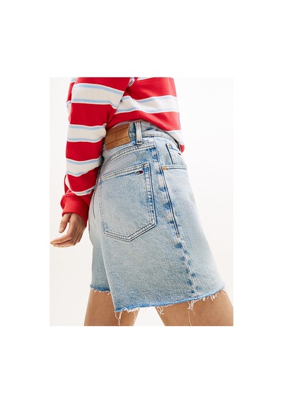Tommy Hilfiger Kadın Mom Şort-16314 Açık Mavi
