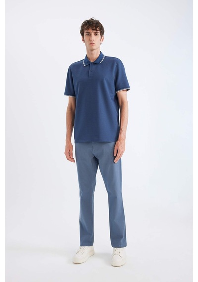 DeFacto Regular Fit Polo Yaka Kısa Kollu Waffle Tişört D7932AX25SPIN179 DeFacto Regular Fit Polo Yaka Kısa Kollu Waffle Tişört D7932AX25SPIN179
