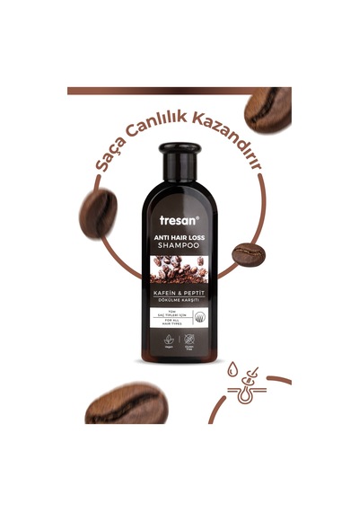 Tresan Kafein & Peptit Dökülme Karşıtı Saç Bakım Şampuanı 300 Ml