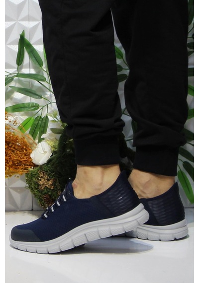 Fort Cheta Shıne Lacivert Rahat Esnek Yumuşak Bağçıksız Sneakers Ayakkabı 001
