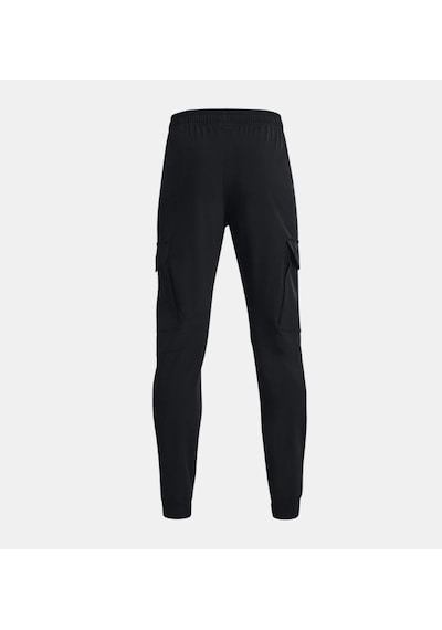Under Armour Erkek Çocuk UA Pennant Dokuma Kargo Eşofman Altı 1377360-001 Siyah