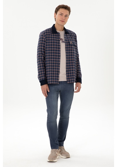 U.s. Polo Assn. Erkek Lacivert Gömlek Desenli 50316574-vr033 Lacivert