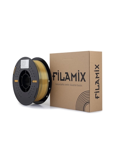 Filamix Magic Silk Çift Renk Pla Filament Siyah-altın 1.75mm 1kg