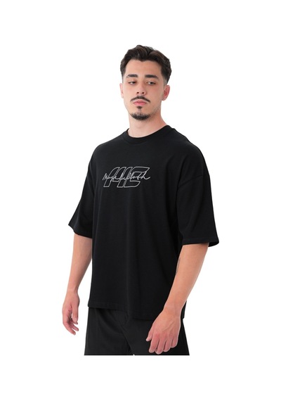 Musclecloth Icon Heavyweight Oversize T-shirt Siyah Siyah