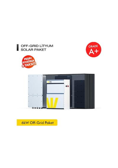 Werer Energy   6kW Off-Grid Solar Paket - LiFePO4 Batarya/Inverter/Solar Panel