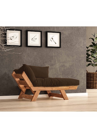 Woodesk Adalar Masif Tik-kahve Renk Berjer Cpt8154-140 Kahverengi