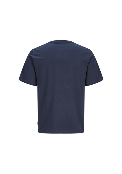 Jack & Jones Erkek Gögüs Baskili Regular Fit Bisiklet Yaka Tisört - Kyle - 12298462 Lacivert