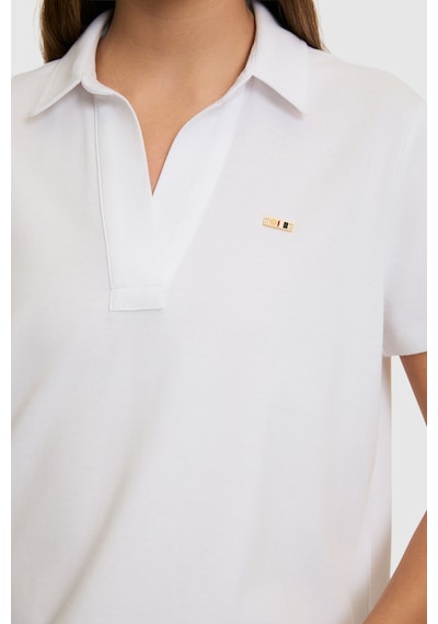 U.S. Polo Assn. U.s. Polo Assn. Kadın Beyaz Tişört Basic 50323447-vr013