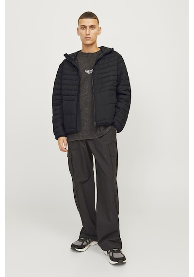 Jack & Jones 12256983 Erkek Siyah Mont & Kaban