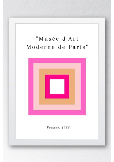 Musee D' Art Moderne De Paris 1955 Sergi Posteri Çerçeveli Tablo - Eklektik Tarz Duvar Dekoru