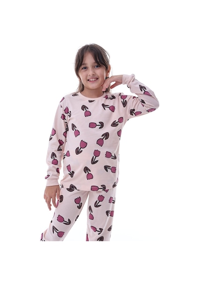 Kız Çocuk %100 Pamuklu Desenli Pijama Takımı Uzun Kollu Rahat Ev Giyimi Çok Renkli Kız Çocuk %100 Pamuklu Desenli Pijama Takımı Uzun Kollu Rahat Ev Giyimi Çok Renkli