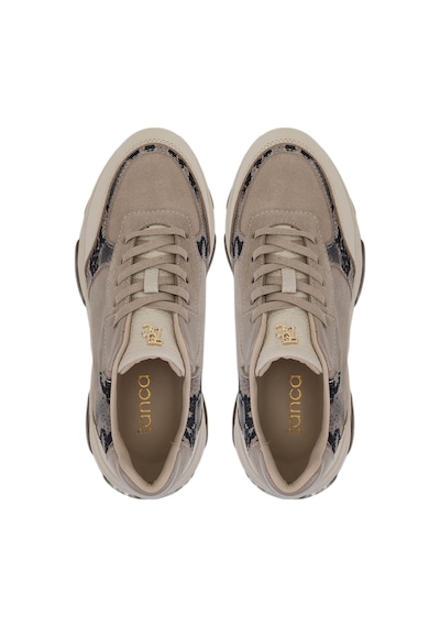 Tamer Tanca Kadın Hakiki Deri Bej Süet Sneakers & Spor Ayakkabı 154 3382 Bn Ayk Sk25-26 Bej Suet Bej