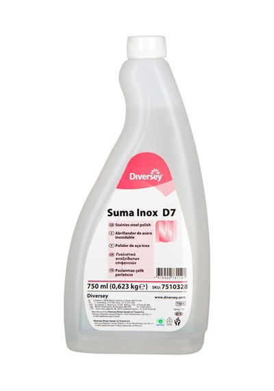 Diversey Suma Inox D7 Paslanmaz Çelik Parlatıcısı 6 x 750 ML