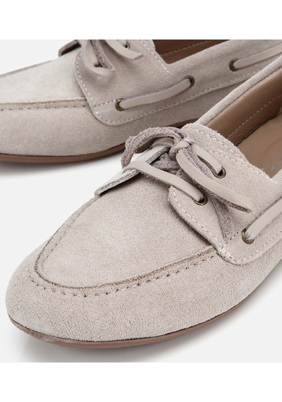 Hotiç Kadın Süet Deri Bej Comfort Günlük Loafer