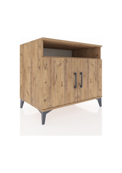 Kronos Şifonyer 2 Raflı Tek Çekmeceli 2 Kapaklı 88x59x80 Çam-çam Atlas Çam