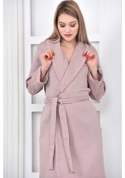 Ecocotton Alessa Kadın Pike Bornoz