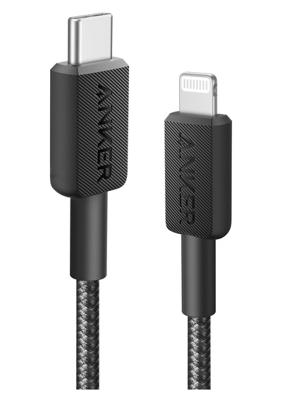 Anker 322 Lightning Hizli Sarj Kablosu 90 Cm Siyah A81b5 Apple Lightning