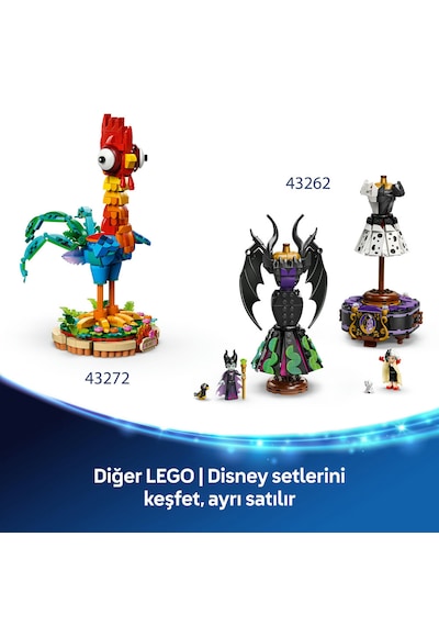 LEGO® ǀ Disney Princess Sindirella'nın Elbisesi 43266 - 9 Yaş ve Üzeri Prenses Seven Çocuklar için Yaratıcı Oyuncak Yapım Seti (474 Parça)