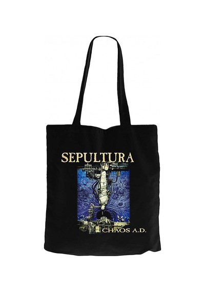 Sepultura Chaos A.D. Siyah Kanvas Bez Çanta Siyah