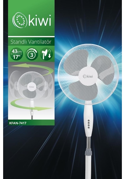 Kiwi Standlı Vantilatör Kfan-7417