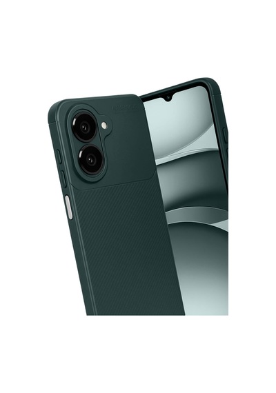 Samsung Galaxy Uyumlu A07 4g Auto Focus Karbon Kapak - Koyu Yeşil Renk