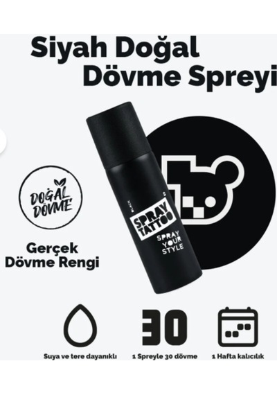 One Spray Tattoo Spray Your Style - Black Diğer