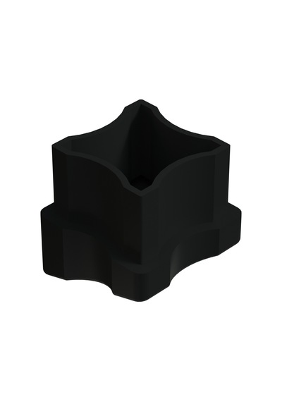 Cateksss 25x25 Mm 16 Dereceli İç Profil Tapası Siyah - 56 Lı Paket