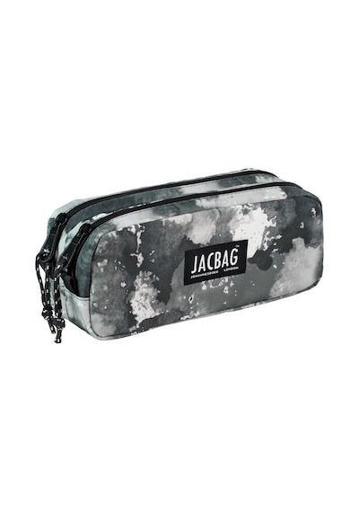 Jacbag Dual Pouch Pencıl Case-çift Bölmeli Kalemkutu - Gri Bulut Gri Bulut