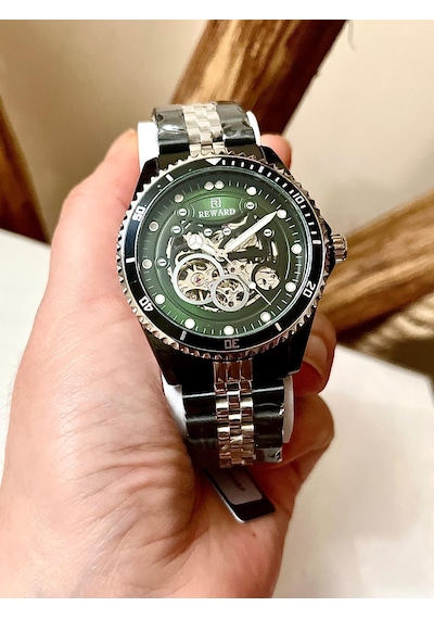 Reward Rw44437 Spor Model Çelik Otomatik Erkek Kol Saati+bileklik