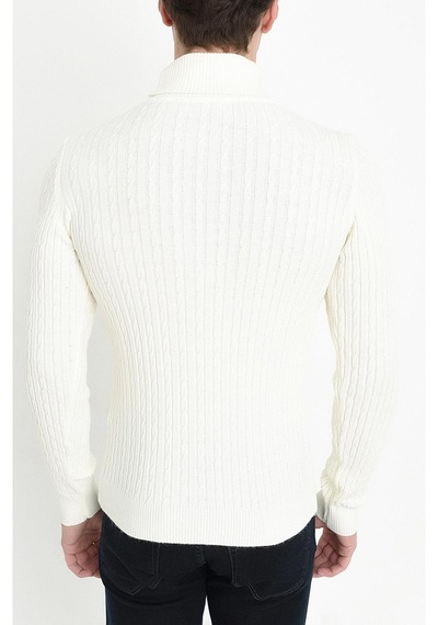 Efor Tr 814 Slim Fit Ekru Balıkçı Triko Ekru