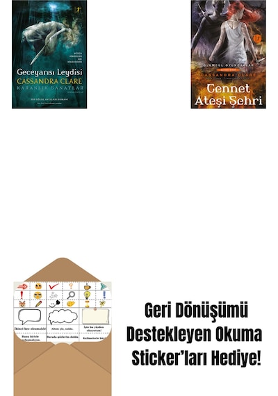 Geceyarısı Leydisi Ciltli + Cennet Ateşi Şehri + Okuma Sticker'ları