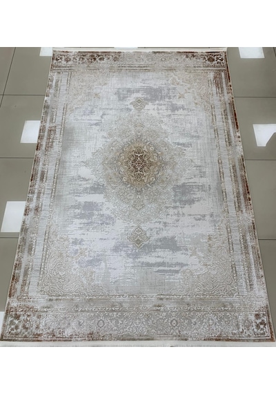 Merinos Halı Therapy 79820 020 Serisi Akrilik Salon Oturma Yatak Odası Halısı Krem - Kiremit